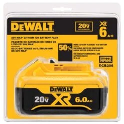 DeWalt 20V MAX DCB206 6 Ah Lithium-Ion Battery Pack 1 Pc