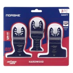 Norske Uni-Fit Bi-Metal Japanese Tooth Flush Cut Blade Hardwood 3 Pk