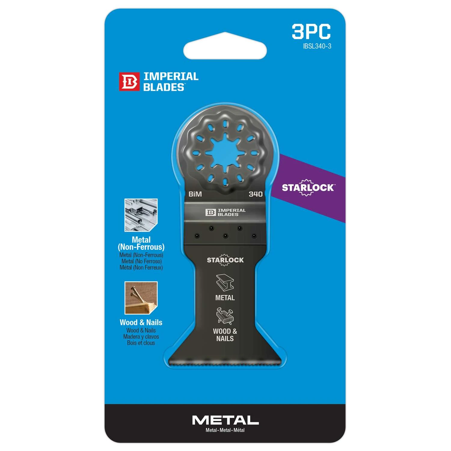 Imperial Blades Starlock 1-7/8 In. L Bi-Metal Oscillating Blade 3 Pk