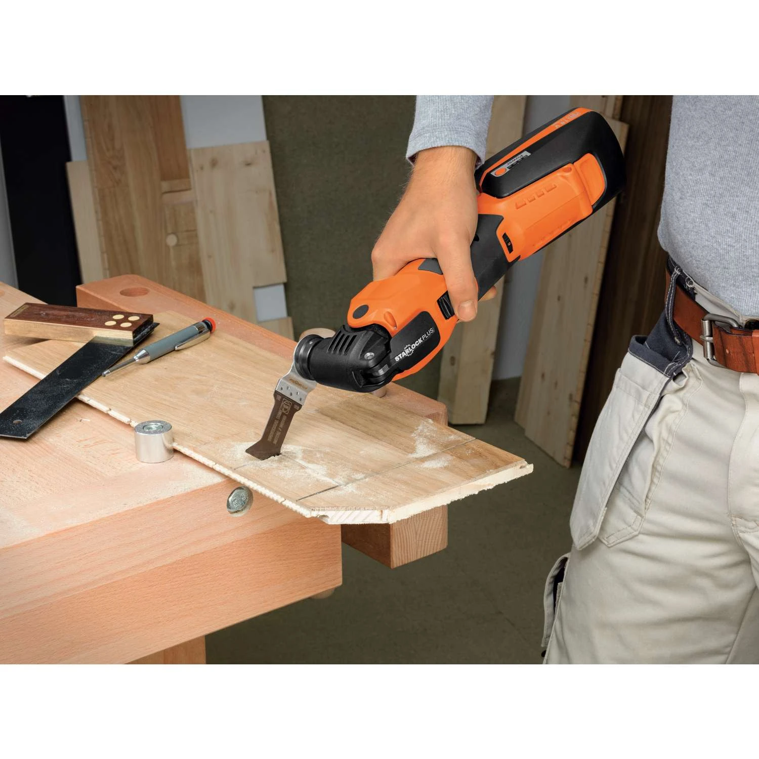 Fein StarlockPlus 1-3/4 In. X 1-3/4 In. L Bi-Metal E-Cut Universal Saw Blade 3 Pk - Image 3