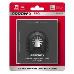 Arrow Pro 3-3/4 In. L X 4 In. W Bi-Metal Semi-Circle Drywall Blade Multi-Material 1 Pc
