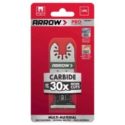 Arrow Pro 1-3/8 In. X Bi-Metal In. L Bi-Metal/Carbide Tipped Semi-Circle Flush Cut Saw Blade Multi-M