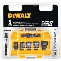 DeWalt Detatchable Nut Driver Set Black Oxide 5 Pc