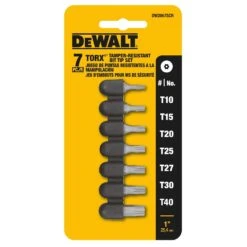 DeWalt Torx 1 In. Screwdriver Bit Set 7 Pc