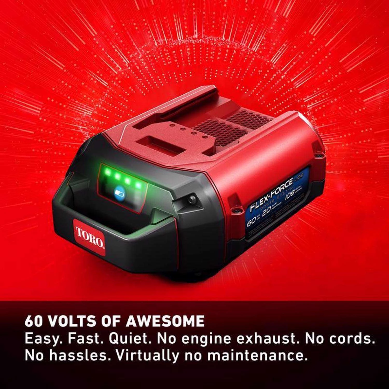 Toro 60V Flex-Force L135 2.5 Ah Lithium-Ion Battery 1 Pc - Image 4