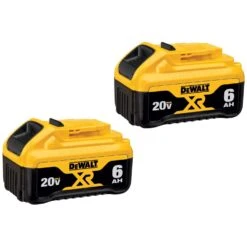 DeWalt 20V MAX DCB206-2 6 Ah Lithium-Ion Battery Combo Pack 2 Pc