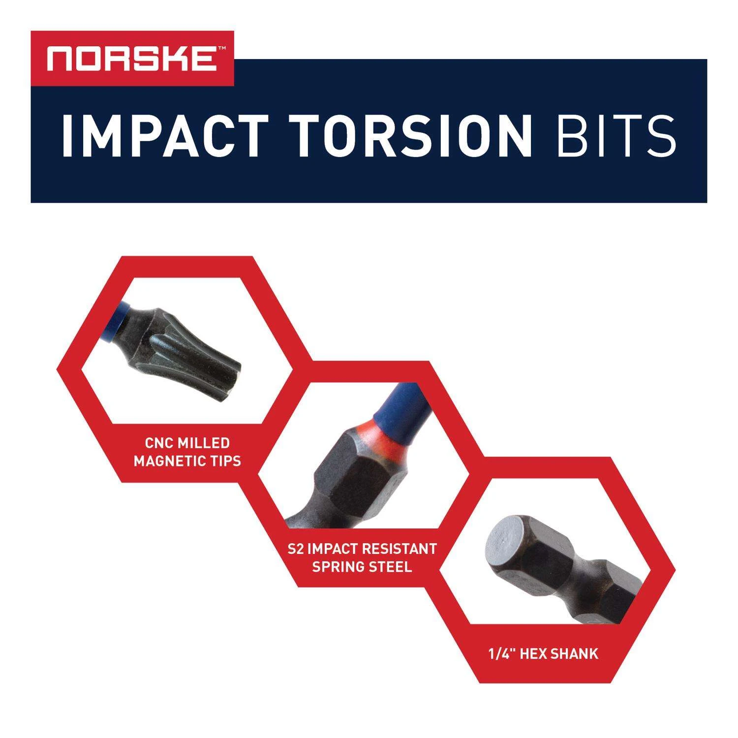 Norske Torx T20 X 12 In. L Impact Torsion Bit S2 Tool Steel 1 Each - Image 3