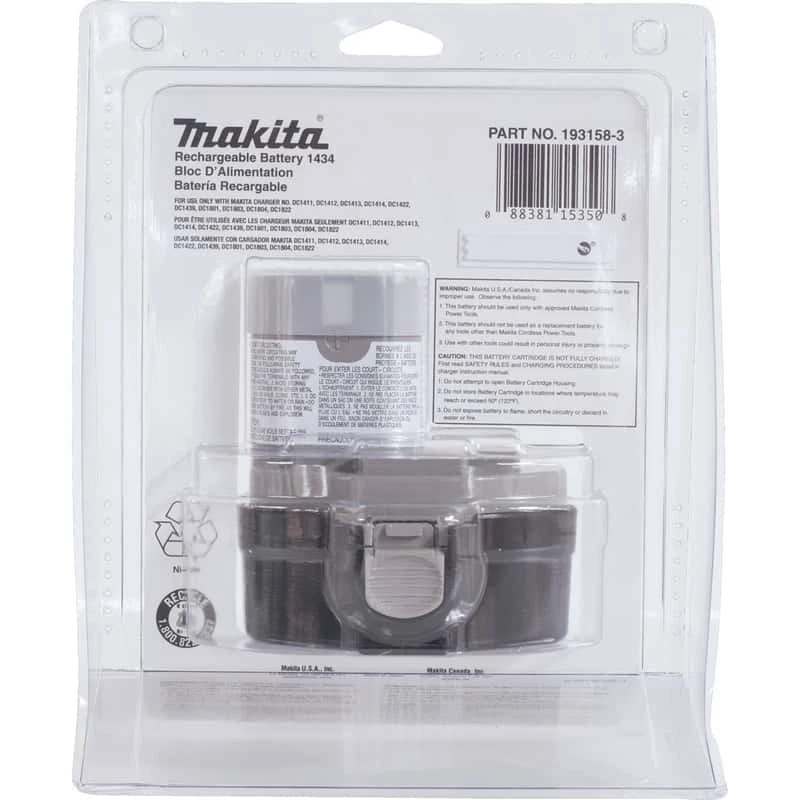 Makita 14.4V 2.6 Amps NiMH Pod Battery 1 Pc - Image 3