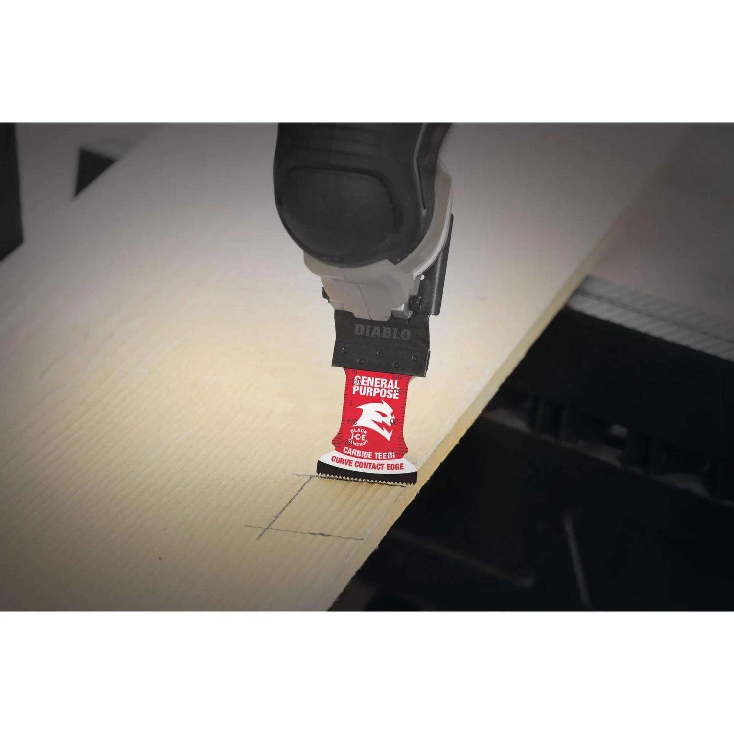 Diablo Starlock 1-1/4 In. W Carbide Curved Contact Edge Oscillating Blade General Purpose Cuts 1 Pk - Image 3