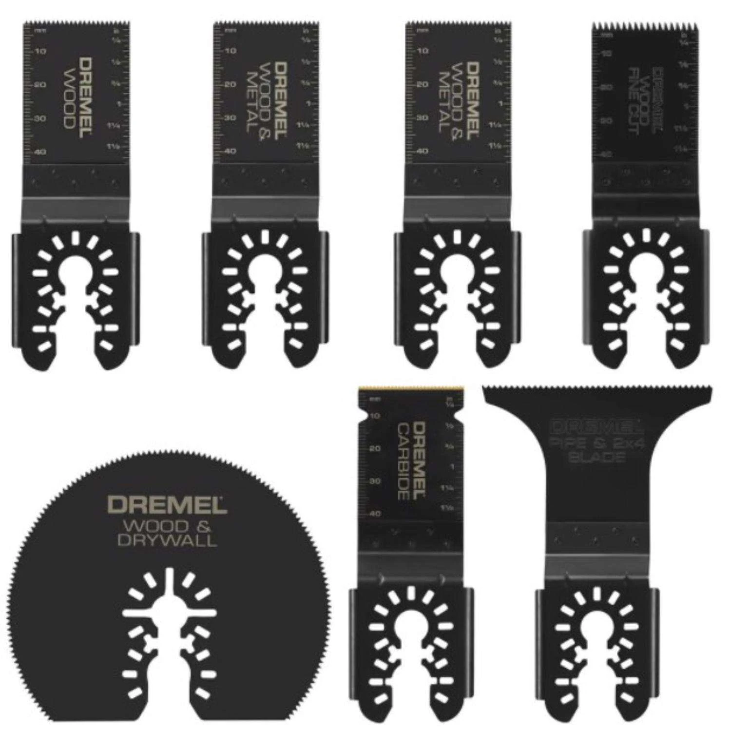 Dremel Steel Oscillating Blade Set Wood 7 Pc